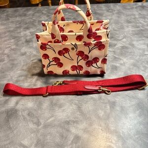 Coach Cargo 20 Tote - Cherry